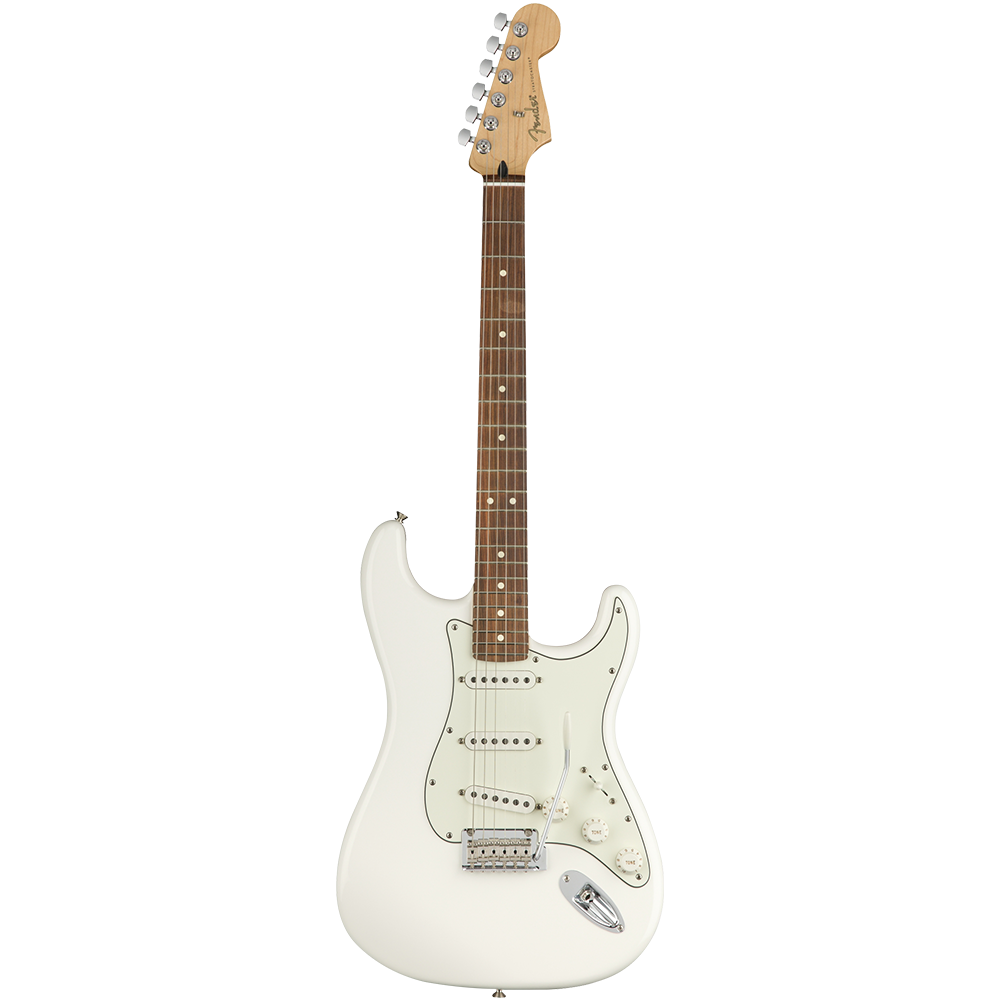 polar white fender stratocaster