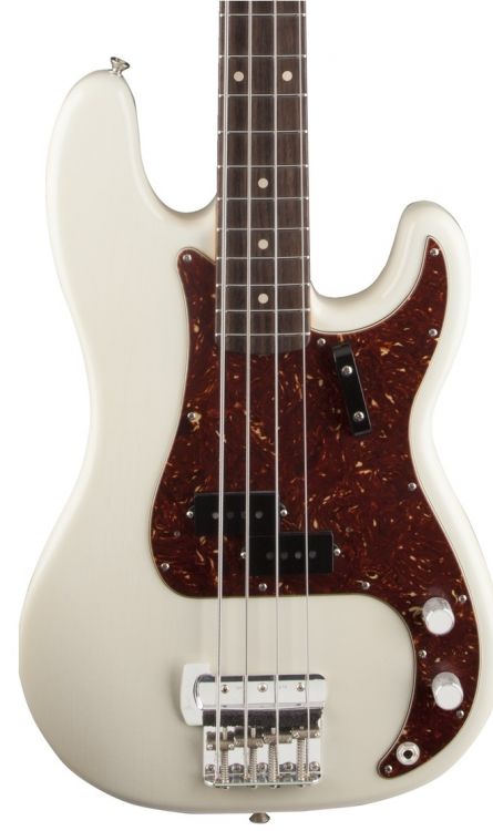 fender precision bass white tortoise